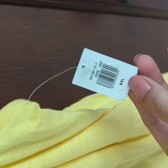 New with Tags Old Navy Maternity Yellow Tiered Maxi Dress Size XXL - Picture 5 of 7